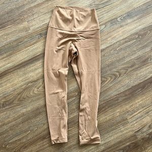LULULEMON ALIGN 21” CROPPED LEGGINGS TAN SIZE 2